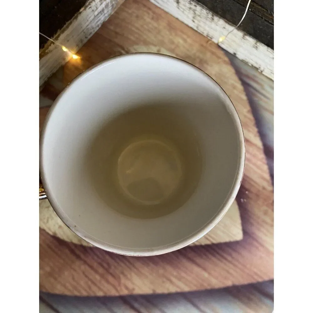 Rustic Woodgrain Camo And Faith Themed Peek A Boo Coffee Tea Cup Mug 4.5X3.5 in